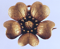 14kt flower pin