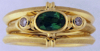 Tourmaline ring.