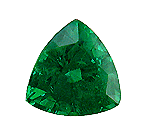 1.25 carat trillium-cut tsavorite garnet with a vivid green color.