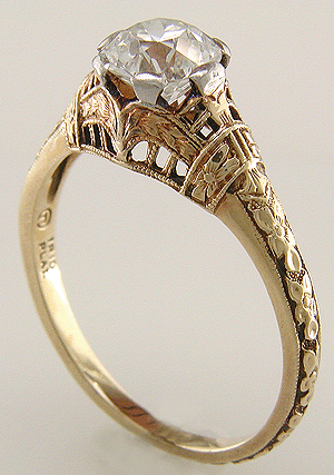 antique gold ring expression