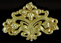 Art Nouveau iris brooch. (J9091)