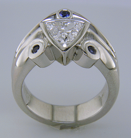 diamond ring designs. of trilliant diamond ring