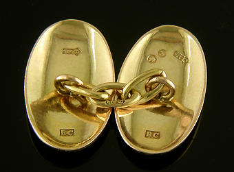 English rose cufflinks. (J9159)