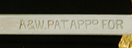 Close-up Alabaster & Wilson maker's mark. (J9148)