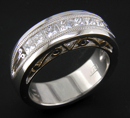 Costom platinum wedding rings
