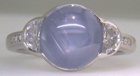 sapphire star ring