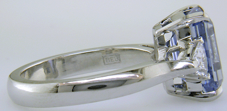 Close up of Bijoux Extraordinaire hallmark (BEL).