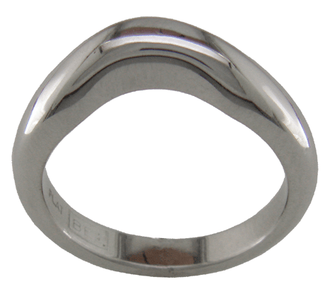  great option for the active woman Custom crafted platinum wedding band