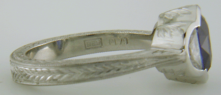 Close up of Bijoux Extraordinaire hallmark (BEL). (J7269)