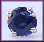 Platinum sapphire stud earrings.