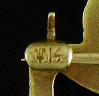 Close-up of Sloan & Company maker's mark. (J9114)