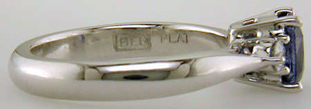 Close-up of Bijoux Extraordinaire (BEL) hallmark. (J8599)