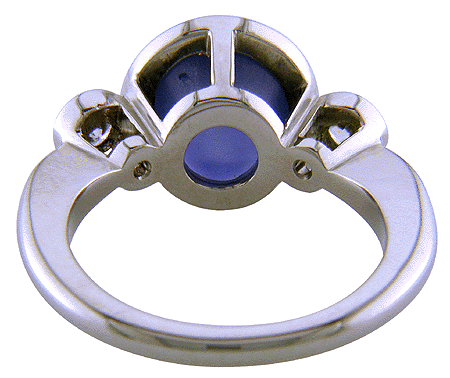 diamond star ring. sapphire and diamond ring.