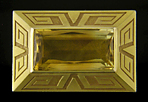 Art Deco citirne brooch. (J9067)
