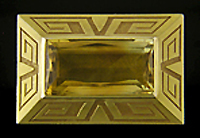 Art Deco citirne brooch. (J9067)