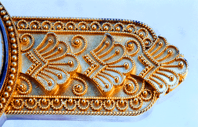 Close up of Classic Revival Bar Pin