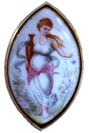 Close of of Painted Porcelain