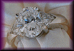 Platinum and diamond engagement ring.
