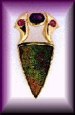 Pendant with Iridescent Pyrite