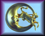 Gold Brooch of Cow Jumping over the Moon.
