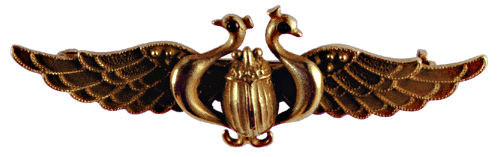 Gold Eyptian Revival brooch with golden scarab. (J3573)