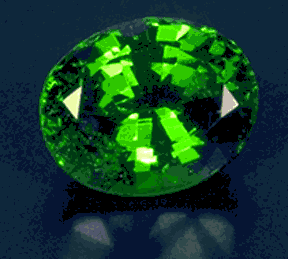 A stiking Tsavorite Garnet.