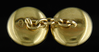 Antique 18kt gold and pearl cufflinks. (CL8450)