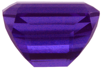 Side view of luscious tanzanite.