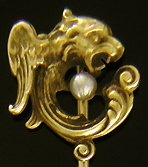 Alling & Co. dragon and pearl stickpin. (J9081)