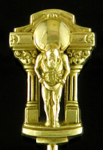 Atlas stickpin. (J9475)