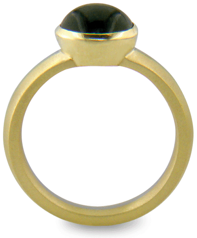 A gold and platinum ring set with a Trapiche Emerald.  (J7258)