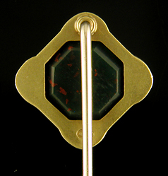Brassler bloodstone stickpin. (J9060)