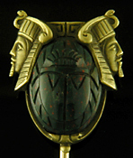 Hans Brassler Egyptian Revival stickpin. (J9136)