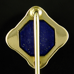 Brassler lapis lazuli stickpin. (J9519)