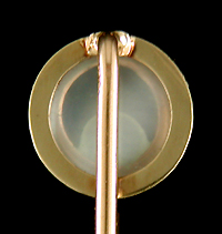 Brassler moonstone stickpin. (J9105)