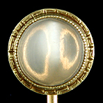 Brassler moonstone stickpin. (J9105)