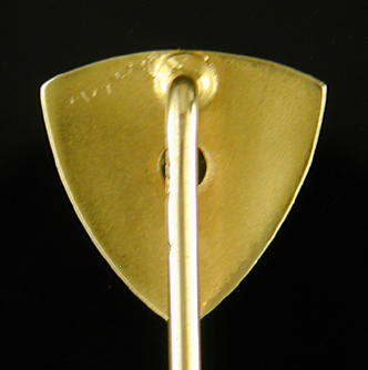 Hans Braslet vintage peridot stickpin. (SP9615)