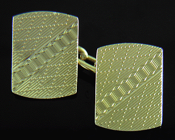 Britannic 15ct gold cufflinks (J8672).