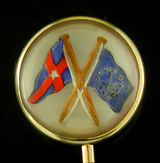 NY Yacht Club burgee stickpin. (J9301)