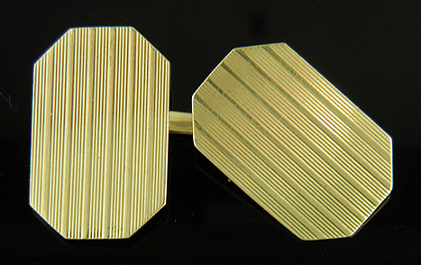 Elegant Carrington pinstripe cufflinks. (J7483)