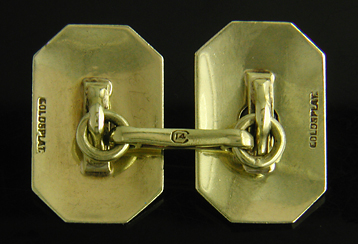 Carrington & Co. sapphire and diamond cufflinks. (J8986)