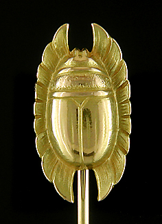 Carter, Howe winged scarab stickpin. (J9294)