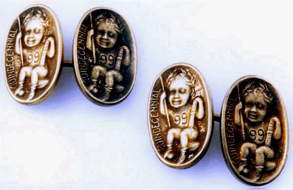 Decree '99 commemarative cufflinks. (J3116)