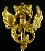 French chimera stickpin. (J9214)