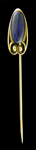 Hans Brassler lapis lazuli stickpin. (J9193)