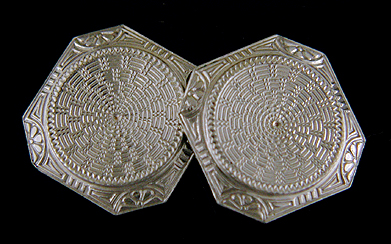 Jazz Age cufflinks. (J9236)