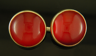 William Huger carnelian cufflinks. (J9183)