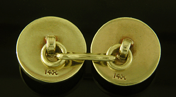 William Huger carnelian cufflinks. (J9183)