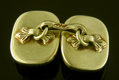 Keller carnelian cufflinks. (J9110)