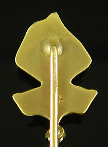 Gothic Revival Lady in Cloak stickpin. (J9009)